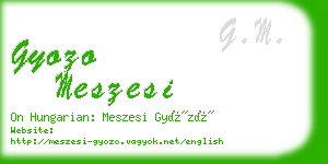 gyozo meszesi business card